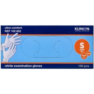 Klinion Protection Nitrilhandske Pudderfri Small, 150 stk (Udløb: 03/2024)